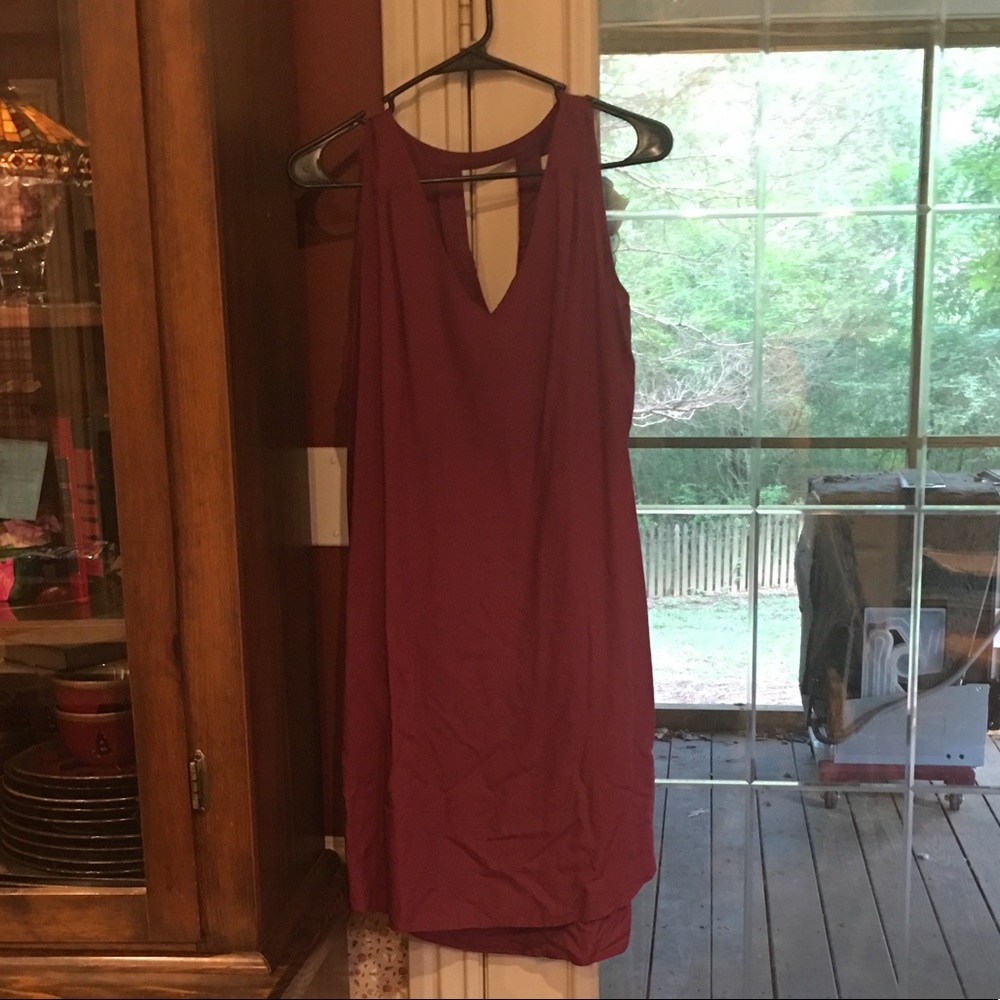 Burgundy Old Navy Dress